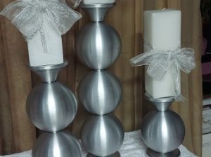 Holders with candles